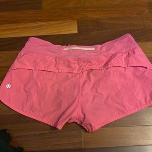 Lululemon speed up shorts.